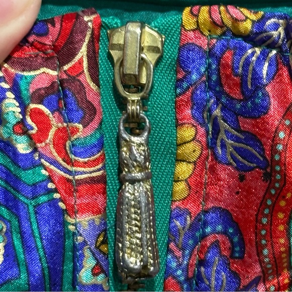 Lavon Petites PM Vintage Windbreaker Jacket Festival Retro Patchwork Print Event - Picture 7 of 16